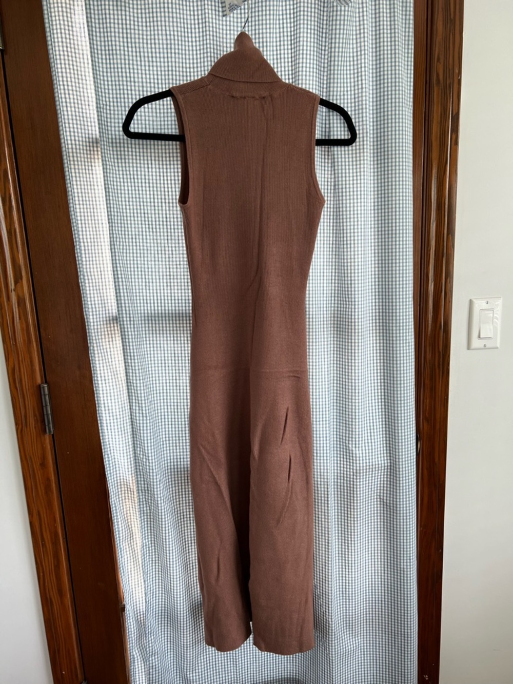 Zara Sleeveless Brown Turtleneck Maxi Dress - Picture 3 of 3